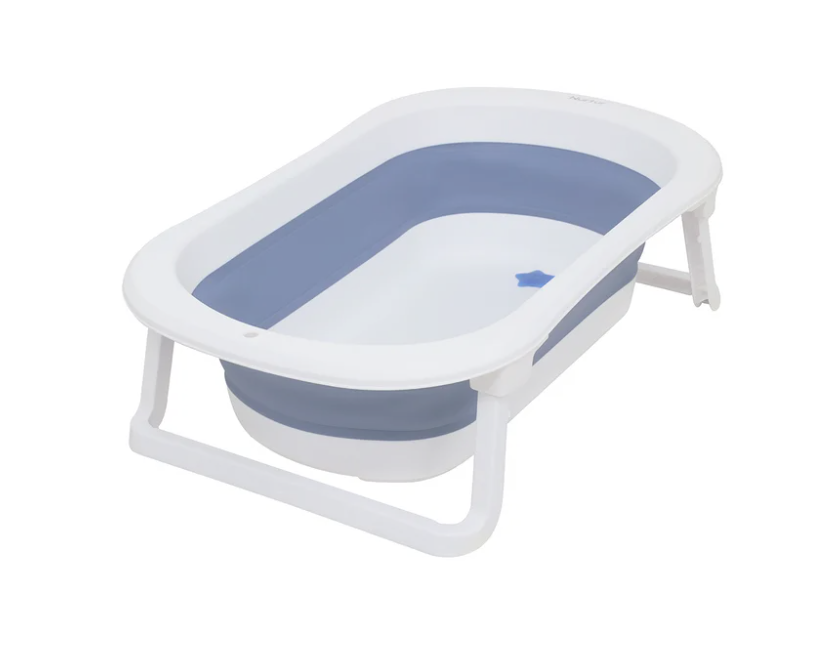 Nurtur - Collapsible Baby Bathtub - White/Blue