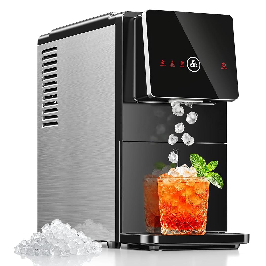 Nugget Ice Makers Countertop with Self Dispensing Ice Design, 35.5Lbs/24Hrs