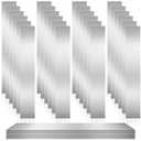 Amylove 24 Pcs 304 Stainless Steel Strips Shim Stock Metal Shims 1" Width x 6" Length Assortment 8 Thickness Sizes Thin Metal Sheet for Kitchen Trim Gap Filler Tools Home Improvement