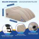Tough Bison Leg Elevation Pillow - Inflatable Wedge Pillow for Sleeping Leg Pillows for Sleeping Portable Leg Pillow for Swelling, After Surgery, Blood Circulation