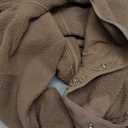 Nirovien Womens Fuzzy Fleece Jacket Button Down Sherpa Coats Casual Winter Warm Outwear with Pockets(Coffee Brown, S)
