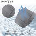 Priprilod Leather Driver or Passenger Bottom Seat Cover Ash Gray（#H3C or 4D7） Compatible with Chevy Silverado/GMC Sierra 1500 2500HD 3500HD 2014 2015 2016 2017 2018 2019