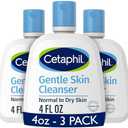 Cetaphil Face Wash, Hydrating Gentle Skin Cleanser for Dry to Normal Sensitive Skin, 4 oz 1 Pack, Fragrance Free, Soap Free and Non-Foaming