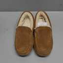 KIDMI Women's Genuine Suede Moccasin Slippers Fluffy Cozy House Shoes with Soft Sole Indoor/Outdoor (6-6.5)