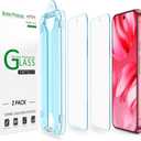 amFilm Auto-Alignment OneTouch for Google Pixel 9a [6.3"] Screen Protector 2025 Tempered Glass, 30 Seconds Installation, Bubble Free, Case Friendly, Anti-Scratch [2 Pack]