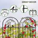 2 Pack Metal Garden Trellis, 86.7" H x 19.7" W Black Coated Wire Lattice Panel, Sturdy Plant Support for Climbing Roses Vines Cucumber Vegetables Outdoor Patio Yard