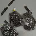 MIMAN 3 Packs 10 Inch Short Curly Crochet Hair for Black Women 6MM Spiral Curls Crochet Braids Synthetic Hair Extensions for DIY Mohawk Afro Braided Hairstyle (Silver Grey Mixed Black)