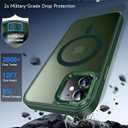 LeYi for iPhone-11 Phone Case Green Compatible with MagSafe Magnetic[ Screen Protector X2 + Camera Cover X2]Funda Para ipone 11case Military Grade Protective Cover Cases for i Phone 11 iphone11,Green