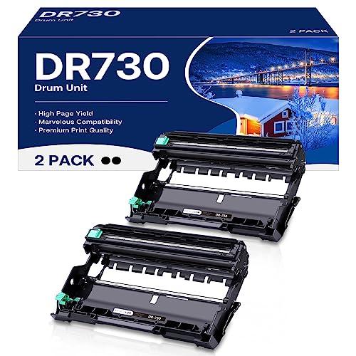 MCYCOLOR Compatible DR730 Drum Unit Replacement for Brother DR-730 DR 730 to Use with MFC-L2710DW MFC-L2750DW HL-L2395DW HL-L2370DW HL-L2350DW HL-L2390DW DCP-L2550DW Printer (2 Pack, NOT Toner)