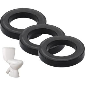 2 x Frienda 3 Pcs 4.06-inch by 2.56-inch ID Flush Valve Gasket Replacement Toilet Tank Parts Seal Gasket Fits Various Flush Valves
