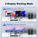 HDMI+Displayport KVM Switch 2 Monitors 2 Computers 8K@60HZ Dual Monitors KVM Switcher for 2 PC/Laptops Share Mouse Keyboard and 2 Screens,with USB3.0 Ports/Wired Controller EDID Adapative