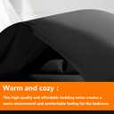 TAIMIT Dark Grey Twin Size Comforter Set - 5 Pieces, Bed in a Bag Bedding Sets with All Season Soft Quilted Warm Fluffy Reversible Comforter,Flat Sheet,Fitted Sheet,1 Pillow Shams,1 Pillowcases