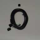 LARRITS 3M USB A to Mini B USB Cable 90 Degree Data Sync Charge Cord with 5 pcs Wiring Clips for Nextbase Dash Cam Car GPS Navigator DVR Digital Camera (Right Angle)