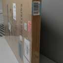 41 Inch Tall Baby Gate Auto Close Dog Gate Adjustable 29.92"-43.71" Wide Pressure Mounted Walk Through Swing Pet Gate for Doorways (White, 29.92"-43.71" Wide)