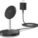 Mag-Safe Wireless Charging Station,iPhone Wireless Charger 6Foot Long USB C Cable, 15W iPhone Magnetic Wireless Charger & Fast Charging Pad for iPhone 17/17 Air/17 ProMax/16 Plus/16 ProMax/15/14/13/12