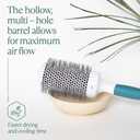 Professional Round Brush for Blow Drying - Large Ceramic Ion Thermal Barrel Brush for Sleek, Precise Heat Styling and Maximum Volume - Lightweight Hair Brush for Smooth, Manageable Hair (2 Inch) (Not Electrical)