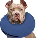 Supet Inflatable Dog Cone Collar for Dogs to Stop Licking, Dog Donut Collar After Surgery, Soft Pet Cone for Dogs XXL(Neck 18.5"-23.5")
