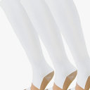FuelMeFoot 3 Pack Copper Compression Socks - Compression Socks Women & Men Circulation - Best for Medical,Running,Athletic L /XL