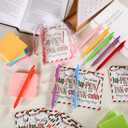 Marspark 201 Pcs Christmas Bulk Gift Set Employee Appreciation Team Gifts Bulk 10 Colors Notepads Gel Pens with Gift Bags Cards Twine Gifts Set for Xmas Coworkers Staffs Team Party Favors