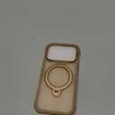 O3 Mag-Stand Designed for iPhone 17 Pro Case with 360 Spin Stand, [Compatible with MagSafe][Super Skin Feeling] Translucent Matte Magnetic Slim Phone Case 6.3 inch, Desert Gold