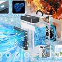 Portable Air Conditioners Fan, Mini Air Conditioner with 2 Ice Packs, 3 Speed Anti-leakage Water Personal Ice Air Cooler for Room Desk Office Home Tent(HC-603)