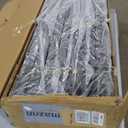 Twin Triple Bunk Bed, Heavy Duty Metal Bunk Bed with Guardrails, Ladder, Detachable Into 3 Twin Beds for Kids, Teens and Adults, Space-Saving Design, No Box Spring Needed, Black