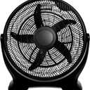 Simple Deluxe 14 Inch 3-Speed Plastic Floor Fans Quiet for Home Commercial, Residential, and Greenhouse Use, Outdoor/Indoor, Black