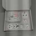 2000W Voltage Converter US to Europe for Hair Dryers, 7-in-1 220V to 110V Converter for European Travel with 3 AC/2 USBA/2 USBC Ports (PD20W), Universal Travel Adapter (White)