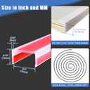 Door Protectors, 3/4" Silicone Cabinet Edge Guard, Protect Kitchen & Drawer Fronts, Prevent Wear, Chipping, Discoloration, Edge Protectors for Drawers, Desks, Countertops and Shelves, Clear, 10Ft