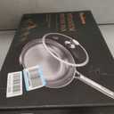 perehome Titanium Pans for Cooking,12 Inch Non-Toxic Frying Pan with Lid