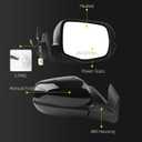 Dasbecan Side Rear View Mirror Compatible with 2016-2022 Honda Pilot Power Heated ABS Housing Door Rearview Mirror Passenger Right 76200TG7C01ZC 76200-TG7-C01ZC HO1321312(5pin)