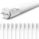 T8 LED Bulbs 4 Foot, 10-Pack 4FT LED Tube Light, 4000K, Natural Light (Ballast Remove Required, Single END Power), NOT Direct Replacement