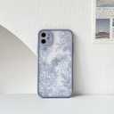 NITITOP Compatible with iPhone 11 Case Cute Aesthetic Floral Flower Vintage Rose Pattern Matte Clear Women Girl Full Camera Lens Slim Hard PC Shockproof Pritective Cover - Blue