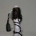 One Step Dryer & Volumizing Hot Air Brush, Blow Dryer, Ceramic Straightener, Curler & Hot Comb 4 in 1 Salon Ionic Hair Styling Tools, White