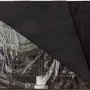 Outdoor TV Cover Waterproof with Visible Transparent Film Heavy duty TV Cover Box Black Heat Resistant Weatherproof Dustproof Anti UV Patio Outside Television Protector 30-32"