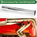 Motoforti Straight Exhaust Pipe Tube 102mm/4 OD T304 Stainless Steel
Mandrel Exhaust Tube, 762mm/30" Length, Piping, with Cutted End, Universal Fitment, Silver Tone