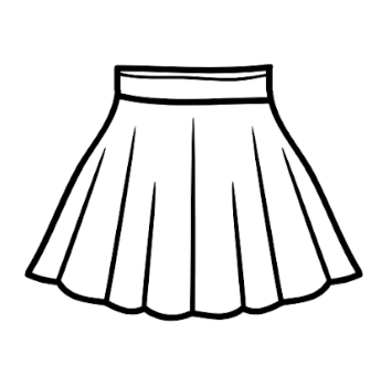 Blue linen wrap skirt, M