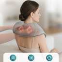 Snailax Cordless Neck Massager with Heat, Rechargeable Shiatsu Neck Back Massager for Pain Relief Deep Tissue, 4D Knead Shoulder Massager Pillow, with Portable Carry Bag, Gifts/Presents for Mom, Dad