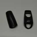 Linskip Column Shifter Cover Compatible with Ford F150 2021 2022 2023 2024 2025 2026+, Steering Wheel Column Gear Lever Trim for F150 Interior Accessories Carbon Fiber Black
