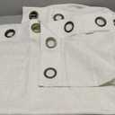 Back Tab & Grommet Top Linen Curtains 84 Inch Length for Living Room 2 Panel,Light Filtering Semi Sheer Cream Country Rustic Farmhouse Boho Curtain Bedroom Pinch Pleated Large