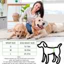 Dog Diapers Male Disposable Super Absorbent, 100 Count, Male Dog Wraps Leak Proof, Ultra Dry & Breathable, Small