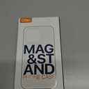 QTlier for iPhone 16 Case, 360 Rotatable Ring Stand, Raised Camera Frame, Shockproof Case Compatible with MagSafe, Case for iPhone 16, Translucent Lilac