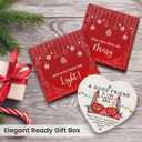 7 x Friend Christmas Ornaments - 2026 Ceramic Ornament for Xmas Tree Decorations, Naughty Christmas Ornaments for Friends, Bestie Gifts for Women, BFF, Soul Sister, Work Bestie