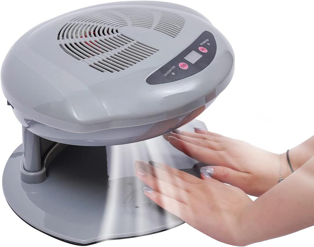 Professional Nail Dryer,400W Air Nail Fan Blower Dryer Machine with Auto Induction Warm & Cool Wind, Manicure Tool with Automatic Sensor,for Fingernail & Toenail Curing,Grey