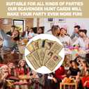 6 x Halloween Scavenger Hunt Game, Halloween Games for Family Treasure Riddle Hunt Game Activities, Halloween Indoor Outdoor Party Games Supplies Activities for Family Friends Gamer, A001