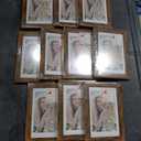 5x7 Picture Frames Set of 10, Wooden Picture Frame Set with Display Box, Rustic Style Antique Brown Wood Grain Photo Frame Suitable For Desktop Display and Wall Decoration.