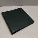 LETVPVOW Vintage Hardback 3 Ring Binder 1 Inch, Professional Leather Binder 3 Ring, Three Ring Binders Fits 8.5" x 11", D Ring Binders for Photo Album, Home, School and Office Supplies- Dark Green