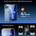 UNBREAKcable 2PCS Screen Protector for iPhone 13 Pro - 1 Privacy Tempered Glass+1 Clear Glass Double Shatterproof [Installation Frame] [9H Hardness] [Case Friendly] Anti-Scratch for iPhone 6.1 inch