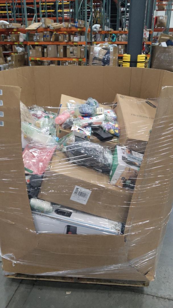 pallet of salvage items