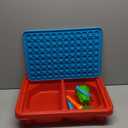 Toddler Sensory Kids Table with Lid | Sensory Bin | Kidoozie | Mega Block Compatible Lid | Indoor Outdoor Use , Red, G02521 17 x 12.5 x 11 inches